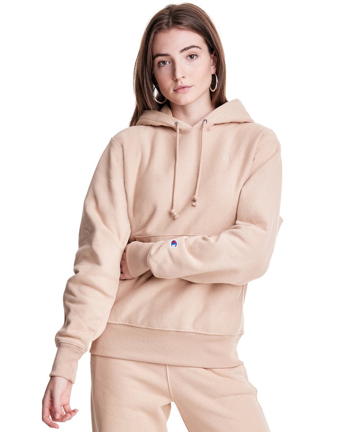 Champion Reverse Weave Boyfriend - Naisten Beige Huppari - Suomi 4325067-AM